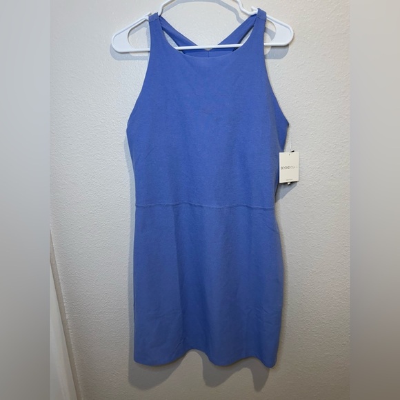 Beyond Yoga Spacedye Refocus Dress Size XL in Periwinkle Cloud Heather - Picture 3 of 8